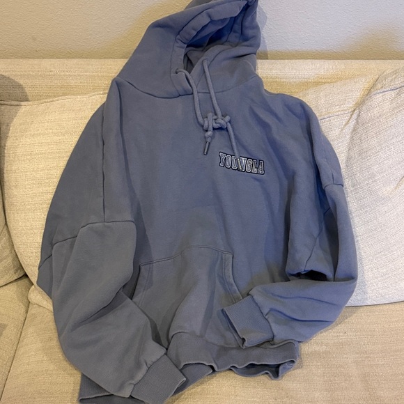 YoungLA Women’s Hoodie in Slate Blue - Picture 1 of 3